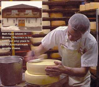 Cedar Grove factory workers up to their elbows in curds and whey.